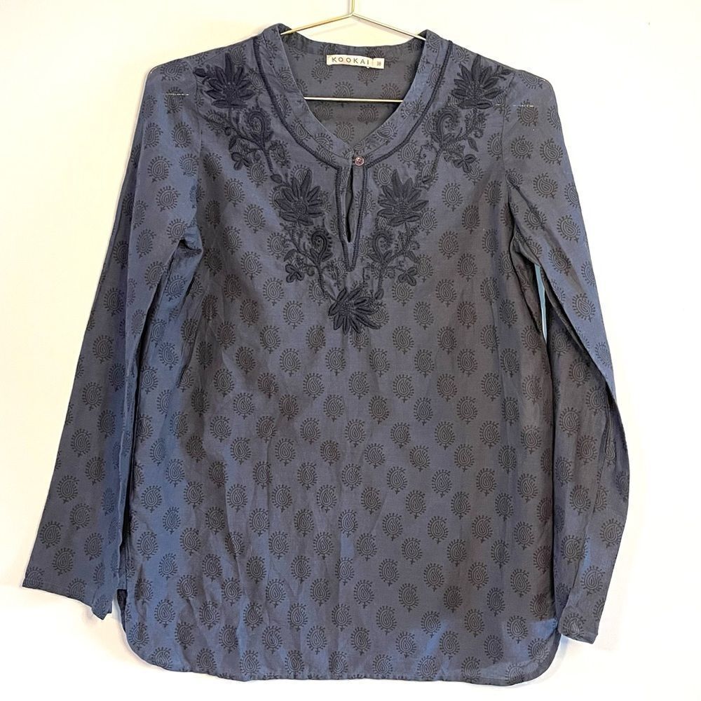 Kookai Embroidered Tunic Top  